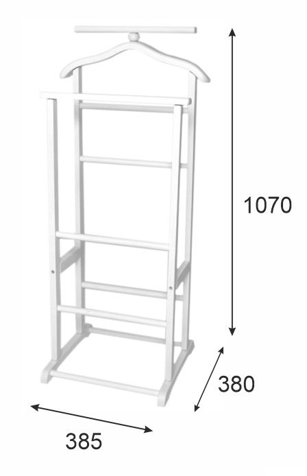 Вешалка костюмная В 9Н белый