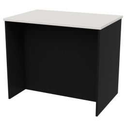 Переговорный стол СТСЦ-41 цвет Черный+Белый 90/60/76 см