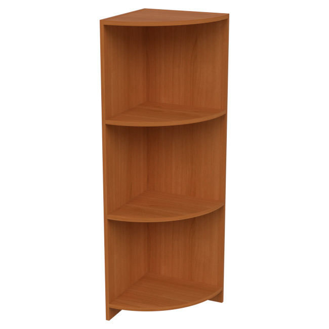 Офисный стеллаж угловой СУ-62 цвет Вишня 37/37/123 см