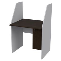 Компьютерный стол СК-18 цвет Серый+Венге 80/70/120 см