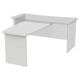 Брифинг-приставка Б-12 цвет Белый 120/70 см