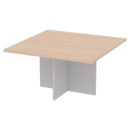Журнальный стол СТК-15 цвет Серый+Дуб Молочный 80/80/43 см