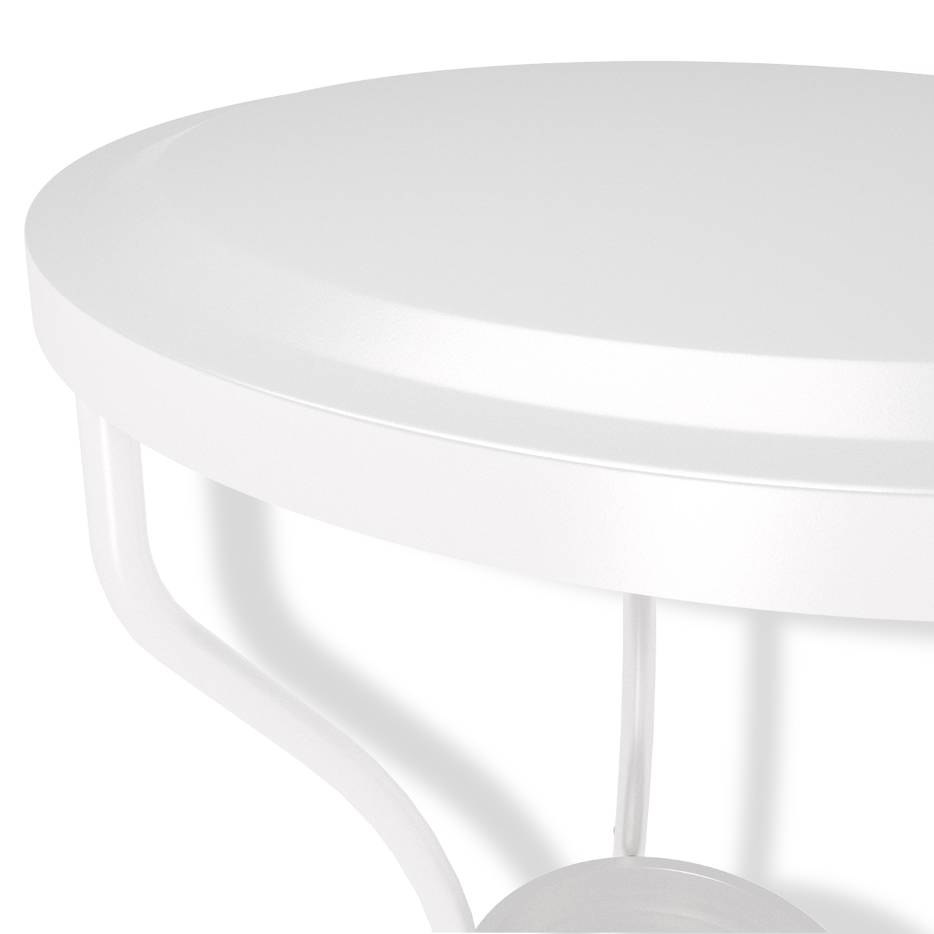 Столик журнальный SHT-CT10 белый муар