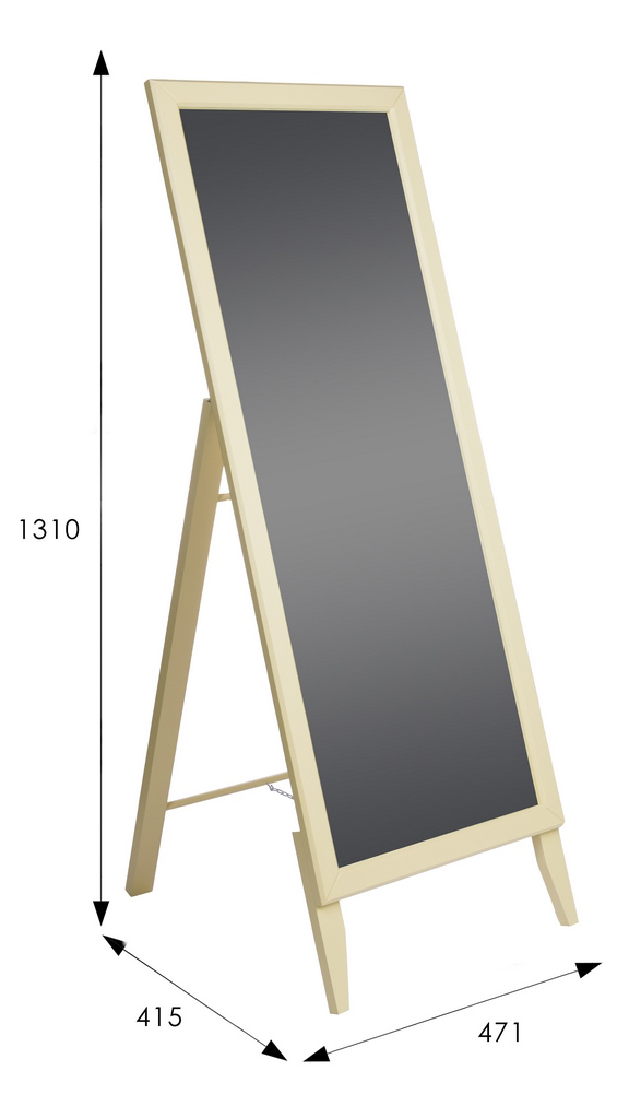 Зеркало напольное BeautyStyle 29 слоновая кость