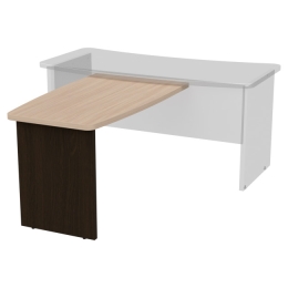 Брифинг-приставка Б-12 цвет Венге+Дуб 120/70 см