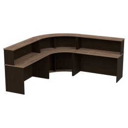 Стойка ресепшн комплект К/ПСУ-70 цвет Венге+Дуб Крафт Табачный 251/251/60/118 см