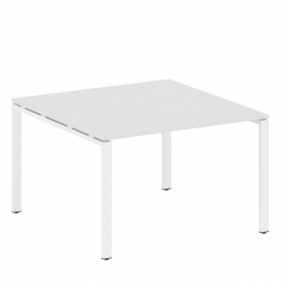 Переговорный стол (1 столешница) на П-образном м/к 120 METAL SYSTEM БП.ПРГ-1.2 Белый