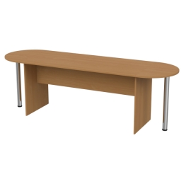 Стол для переговоров овальный 240/73 240/73/76 Бук Бавария