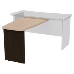 Брифинг-приставка Б-11 цвет Венге+Дуб Молочный 110/60 см