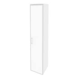 Шкаф высокий узкий правый O.SU-1.10 R R white Белый бриллиант 40/42/197