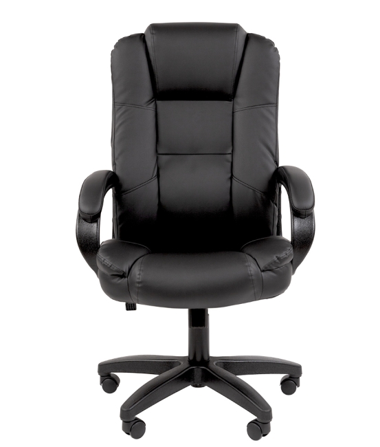Офисное кресло Chairman 600LT Россия черный пластик экопремиум черный