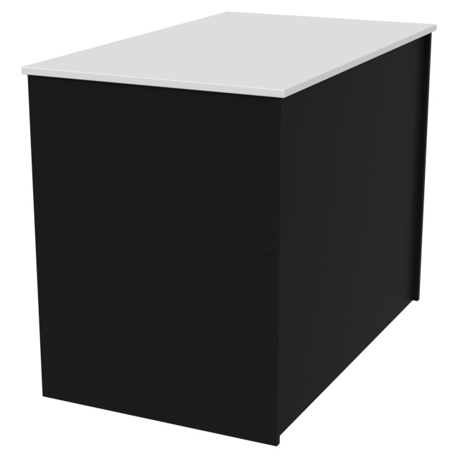 Стол приставной СТЦ-1 Черный+Белый 100/60/75,4 см