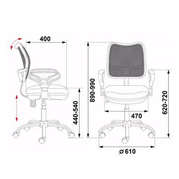 Офисное кресло премиум CH-799SL/TW-11