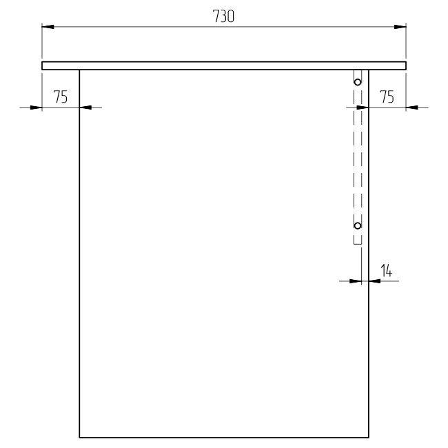 Письменный стол СТ-2 Дуб Крафт+Белый 100/73/75,4 см