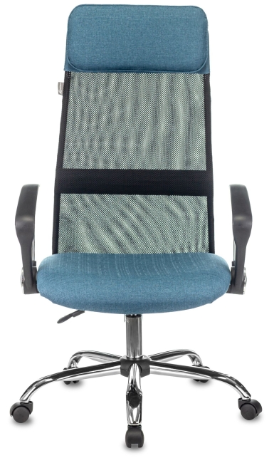 Кресло руководителя Бюрократ KB-6N черный TW-01 сиденье синий