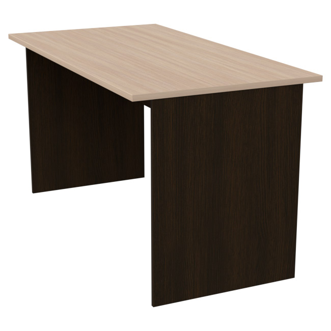 Офисный стол СТ-48 цвет Венге+Дуб Молочный 140/73/76 см