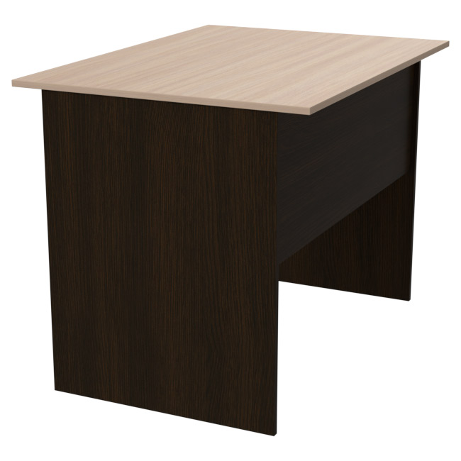 Офисный стол СТ-2 цвет Венге+Дуб Молочный 100/73/75,4 см