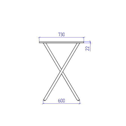 Стол на металлокаркасе СМХ-10 цвет Серый 160/73/76,7 см