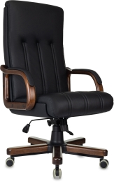 Кресло руководителя Бюрократ T-9932WALNUT/B