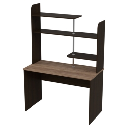 Компьютерный стол СК-12 Венге+Дуб Крафт 120/60/176 см