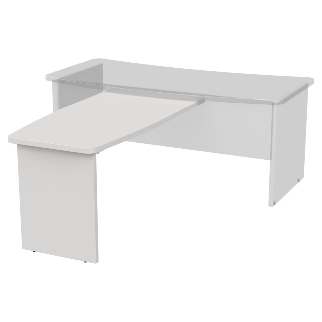 Брифинг-приставка Б-14 цвет Белый 140/70 см