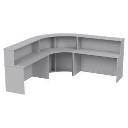 Стойка ресепшн комплект К/ПСУ-70 цвет Светло серый 251/251/60/118 см