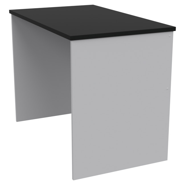 Офисный стол СТЦ-45 цвет Серый+Черный 100/60/76 см