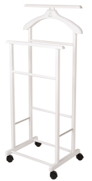 Вешалка костюмная на колесах В 22Н белый