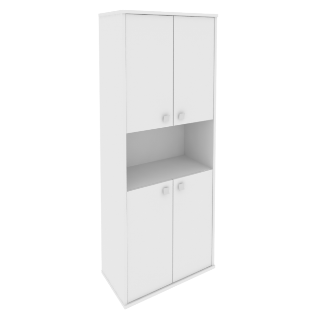 Шкаф высокий широкий Л.СТ-1.5 Белый