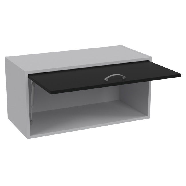 Антресоль АН-03 Серый + Черный 77/37/38