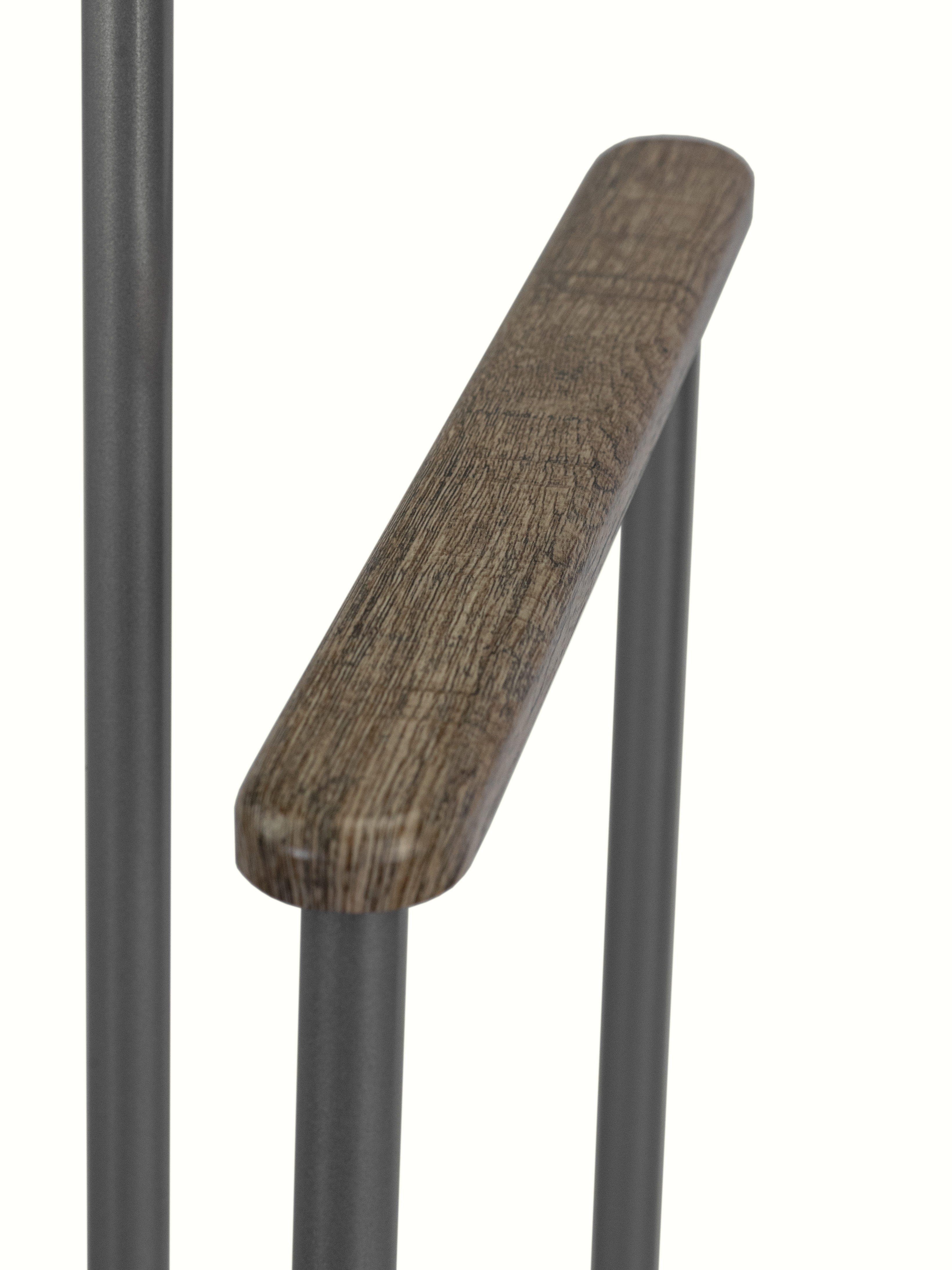 Вешалка костюмная Дэви 1 металлик/дуб крымский состаренный