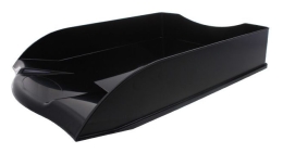 Лоток горизонтальный Buro Премиум 25/34/7,5см черный пластик