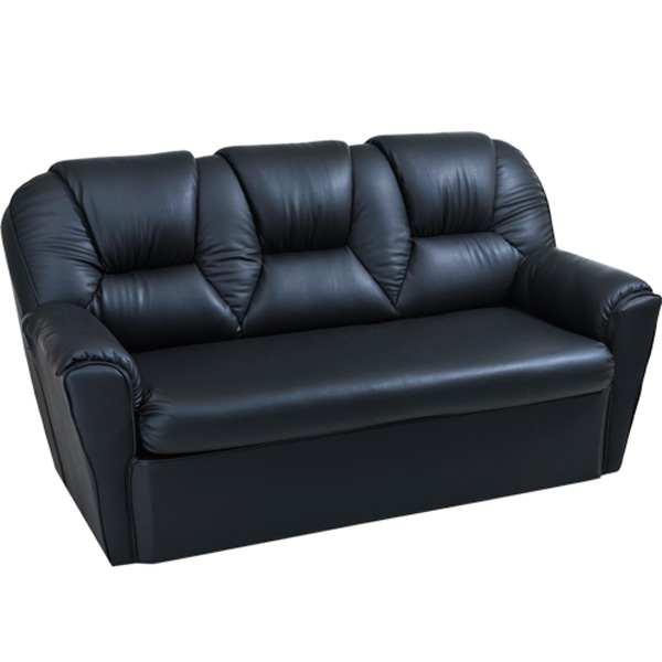 Офисный трехместный диван БИЗОН черный - купить недорого в интернет-магазине офисных диванов, с гарантией и доставкой по Москве и области.