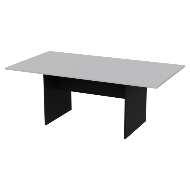 Стол для переговоров СТЗ-12 цвет Черный+Серый 200/110/76 см