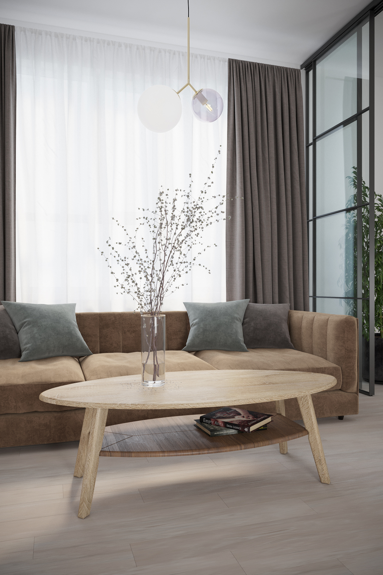 Стол журнальный Серфинг дуб сонома/акация