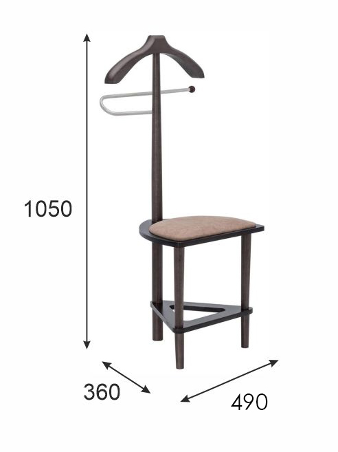Вешалка костюмная с сиденьем В 26Н венге