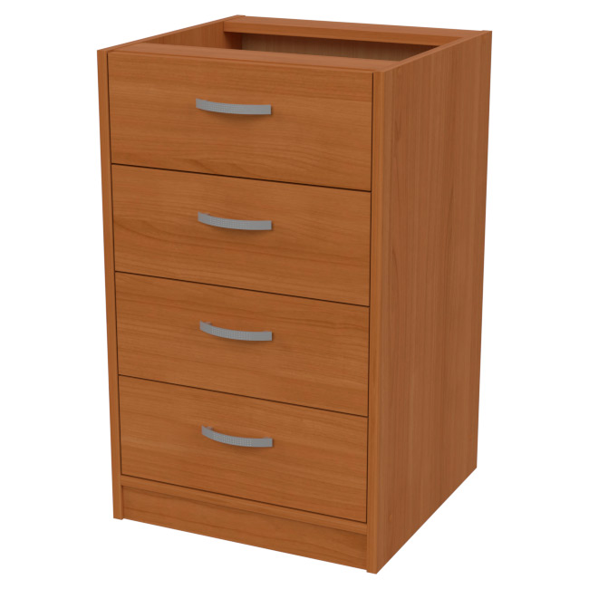 Офисная приставная тумба ТС-27 цвет Вишня Оксфорд 45/44/74 см