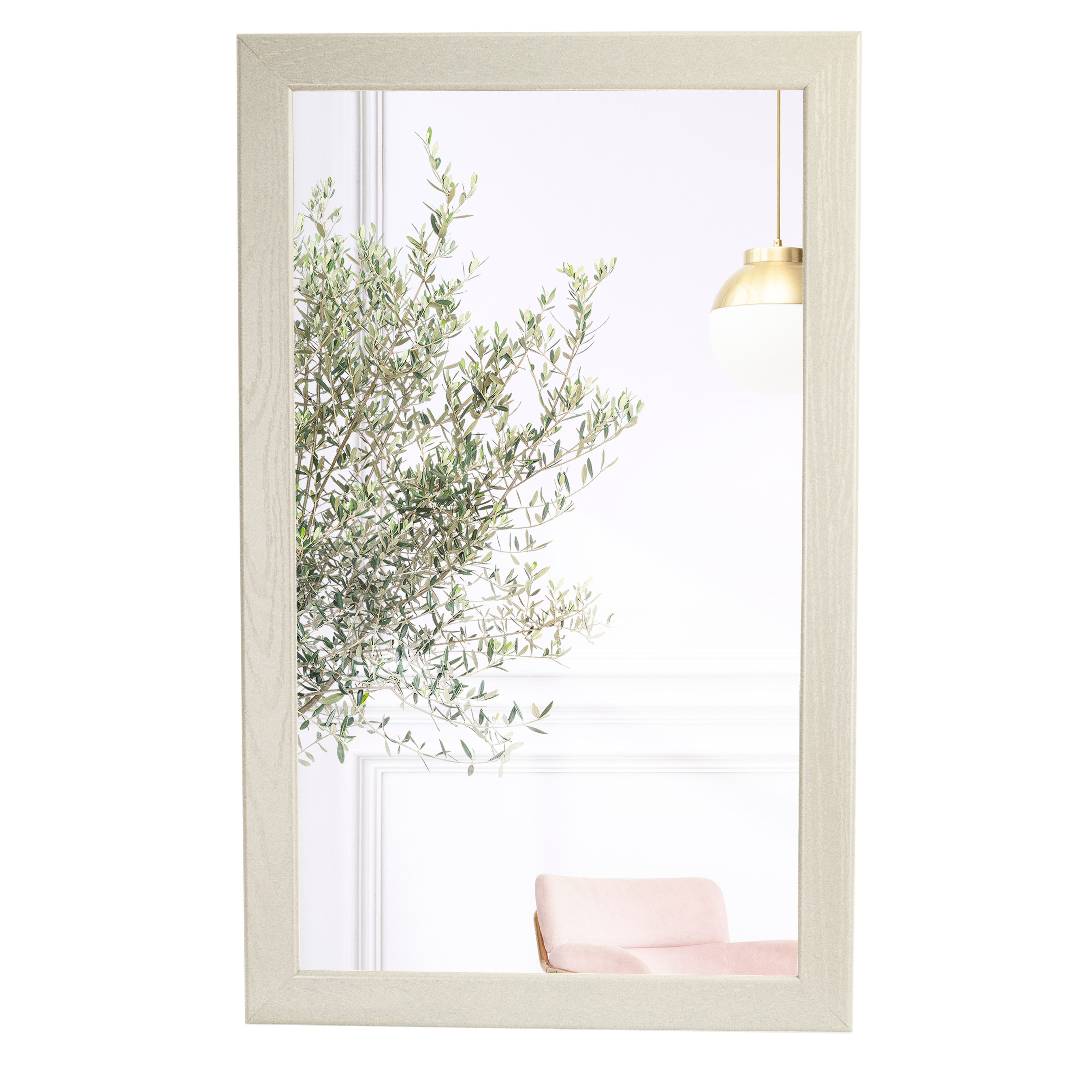 Зеркало навесное Берже 24-105 слоновая кость