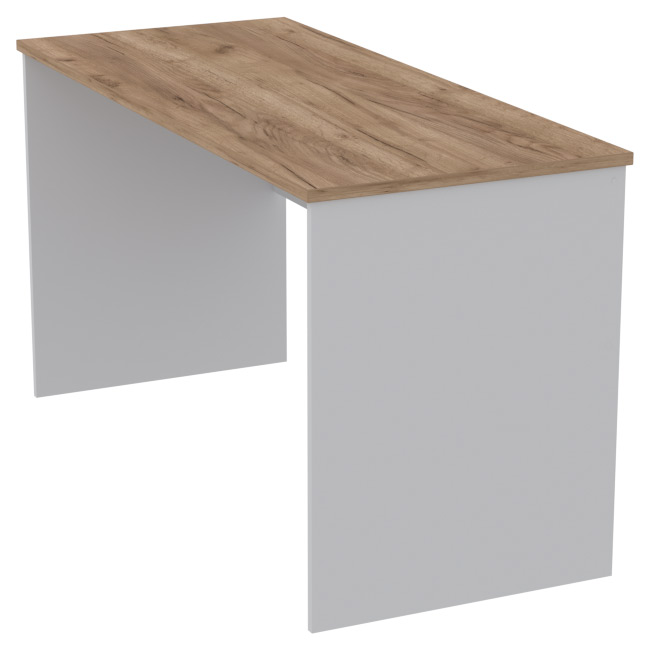 Офисный стол СТ-42 цвет Серый+Дуб Крафт 140/60/76 см