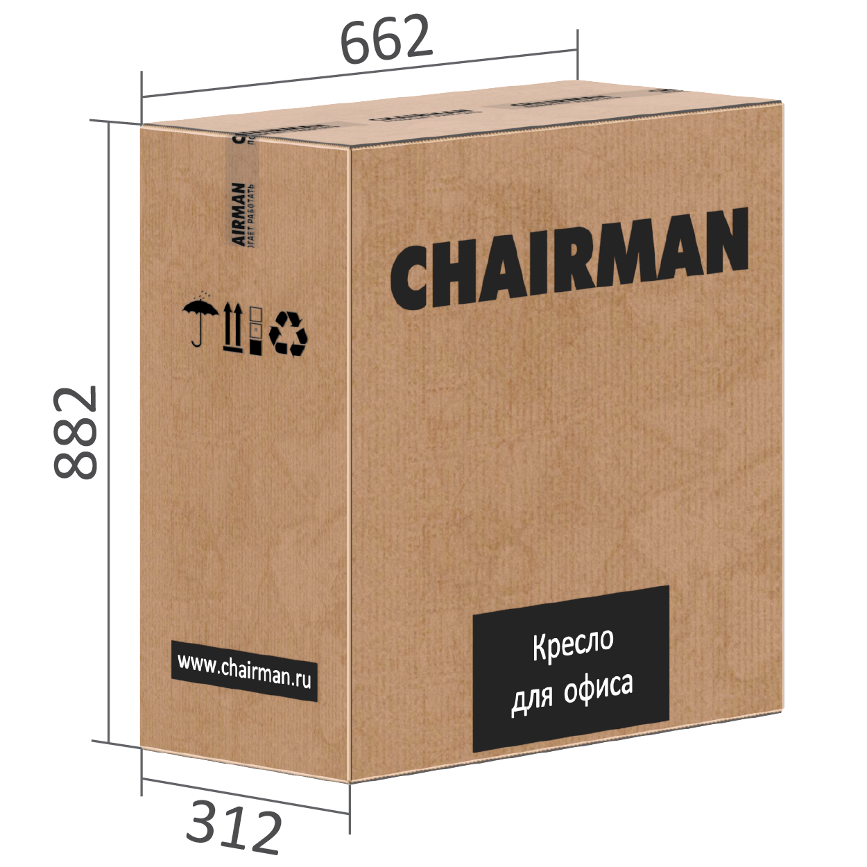 Кресло для руководителя CHAIRMAN 950 LT черное