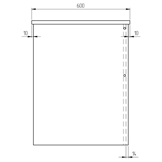 Узкий стол СТЦ-47 цвет Венге+Белый 120/60/76 см