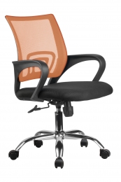 Офисное кресло Эконом RIVA 8085 JE Оранжевая сетка