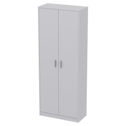 Офисный шкаф для одежды ШО-52+С-28М цвет Серый 77/37/200 см