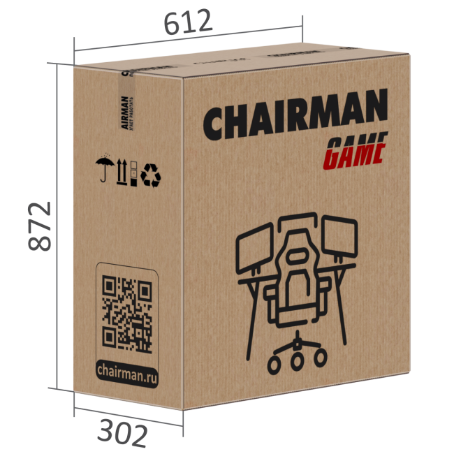 Игровое кресло CHAIRMAN GAME 11 красный