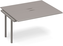 Секция стола для переговоров с кабель-каналом Мокко премиум METAL ТМ М1 154-1 МП/МП 140/124/75,6