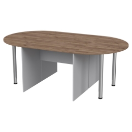 Стол для переговоров составной 210/120/76 Серый+Дуб Крафт