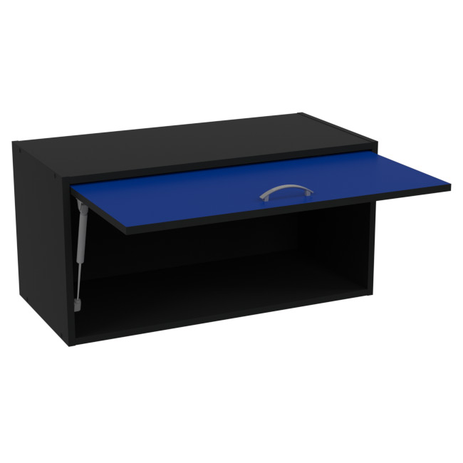 Антресоль АН-03 Черный+Cиний 77/37/38