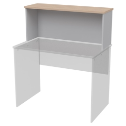 Надставка на стол Н-45 цвет Серый+Дуб Молочный 100/32/42 см