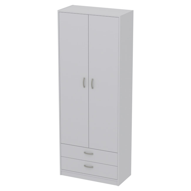 Шкаф для одежды ШО-37 цвет Светло-Серый 77/37/200 см