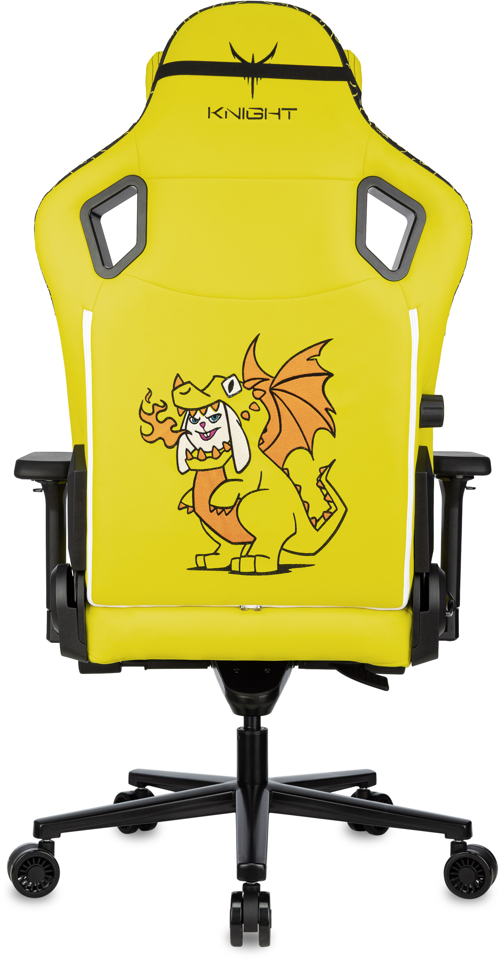 Кресло игровое Knight Craft Dragon желтый